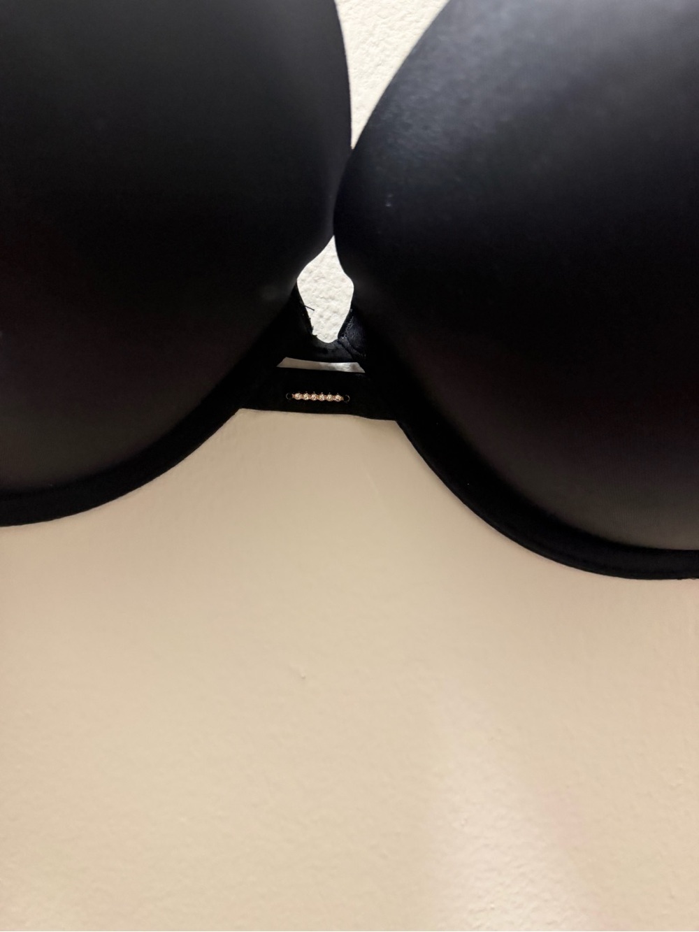 Victoria's Secret Black Push-Up Bra with Rhinestone Detail